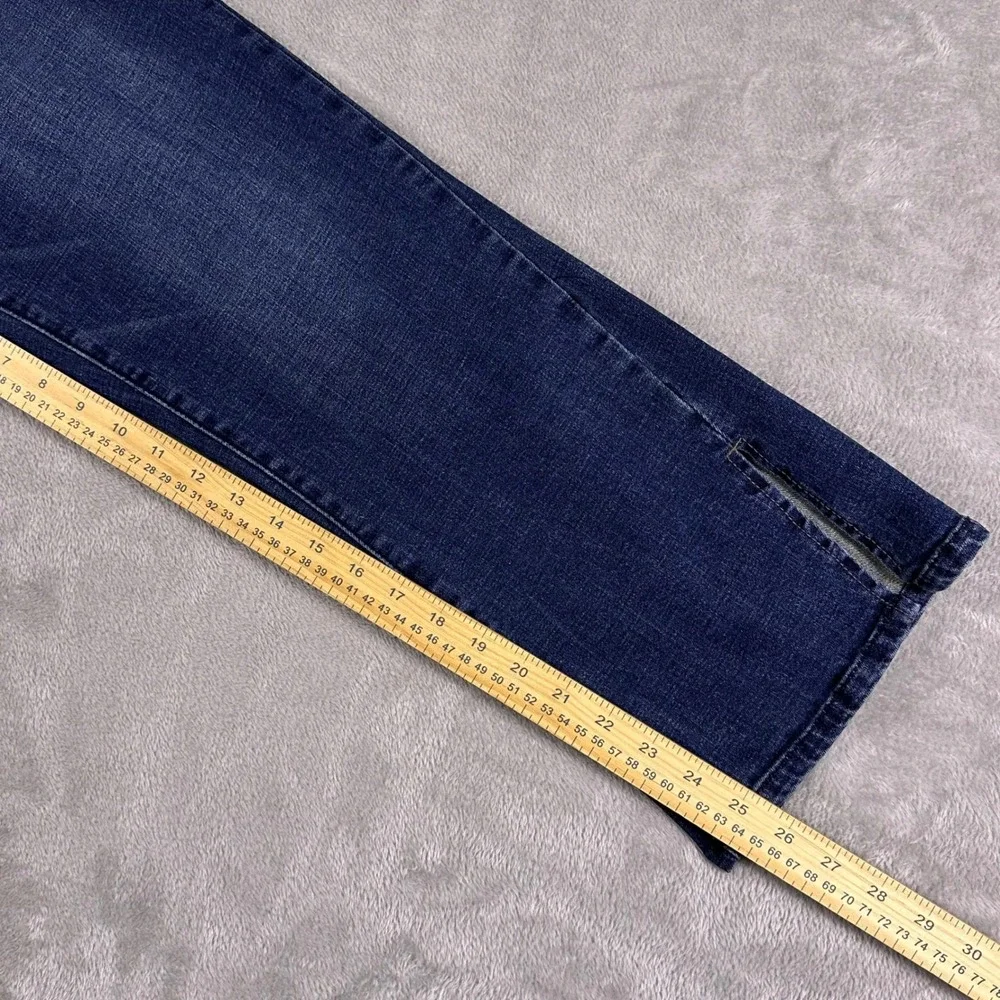 Wit & Wisdom Ab-solution Blue Cropped Flare Distressed‎ Jeans Size 10 W31